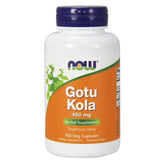 Gotu Kola 450 mg 100 vegetabilske kapsler. NÅ matvare